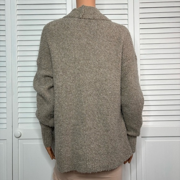 360 SWEATER Beige Long Sleeve Open Front Cardigan Size Small - Picture 8 of 8